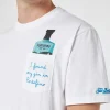 T-shirt da uomo in cotone Austin con ricamo Portofino Gin | PORTOFINO DRY GIN EDIZIONE SPECIALE