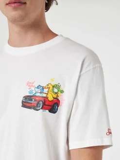 T-shirt da uomo in cotone con stampa piazzata Cryptopuppets Good Fellas | EDIZIONE SPECIALE CRYPTOPUPPETS