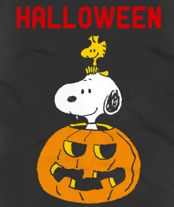 T-shirt da uomo in cotone pesante con stampa Halloween | SNOOPY - EDIZIONE SPECIALE PEANUTS™