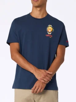 T-shirt da uomo in cotone pesante Arnott con stampa orologio Crypto Ducktona | EDIZIONE SPECIALE CRYPTO PUPPETS