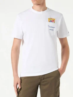 T-shirt da uomo in cotone con stampa Estathé | ESTATHE'® EDIZIONE SPECIALE