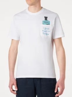 T-shirt da uomo in cotone con ricamo | PORTOFINO DRY GIN EDIZIONE SPECIALE