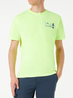 T-shirt da uomo in cotone con ricamo like a VirGIN