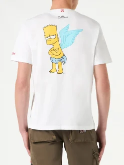 T-shirt da uomo in cotone con stampa Bart angel | EDIZIONE SPECIALE DEI SIMPSON