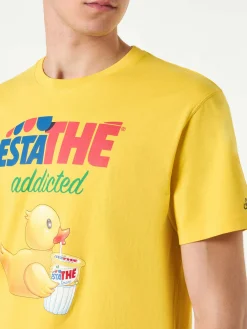 T-shirt da uomo in cotone con stampa papera Estathé | ESTATHE' EDIZIONE SPECIALE