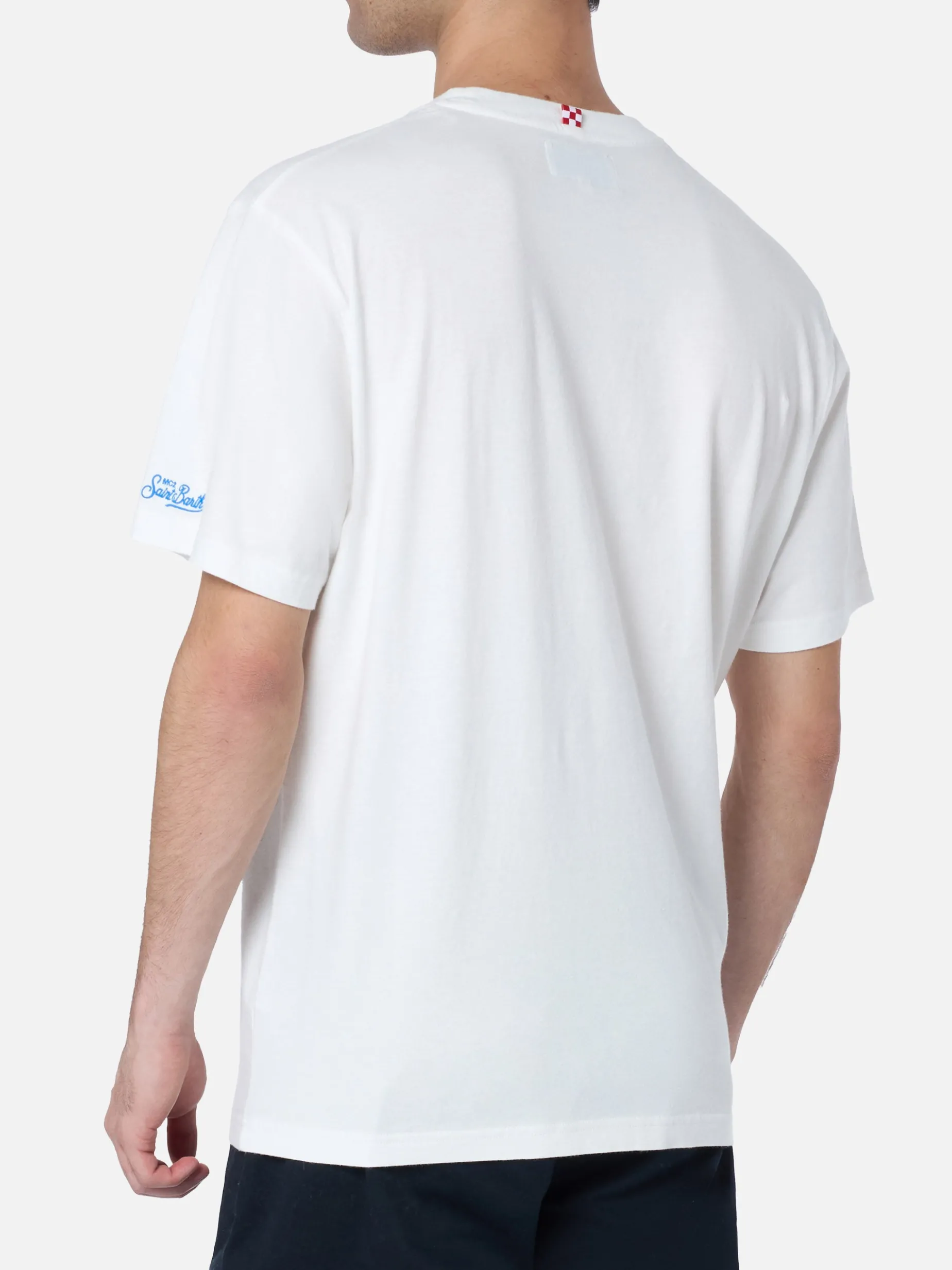 T-shirt da uomo in cotone pesante Arnott con ricamo Save my Panda 4x4 | FIAT PANDA SPECIAL EDITION