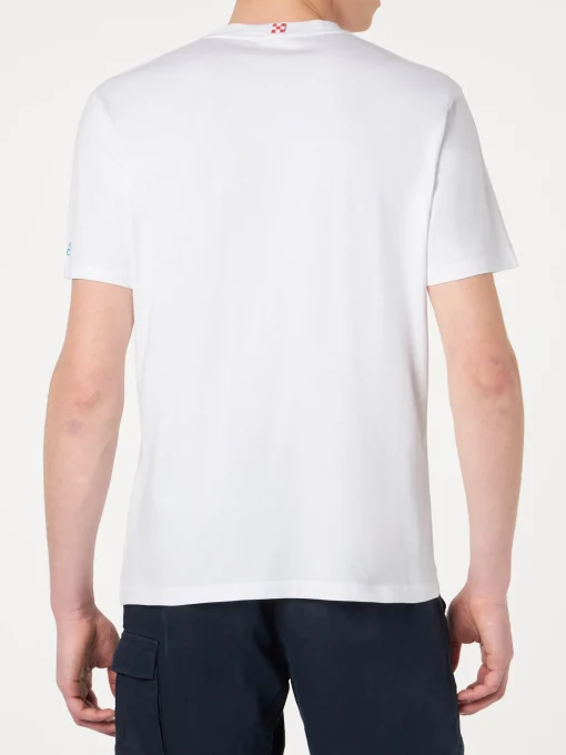 T-shirt da uomo in cotone con ricamo | PORTOFINO DRY GIN EDIZIONE SPECIALE