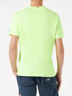 T-shirt da uomo in cotone con ricamo like a VirGIN
