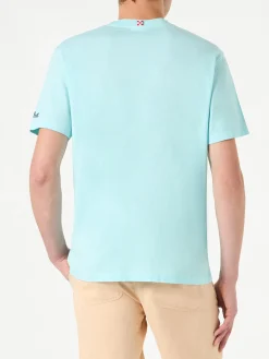 T-shirt da uomo in cotone con stampa auto Forte dei Marmi