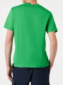 T-shirt da uomo in cotone con stampa Anguria