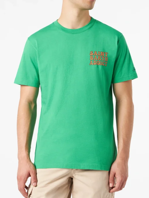 T-shirt da uomo in cotone con stampa Cuba Libre addicted