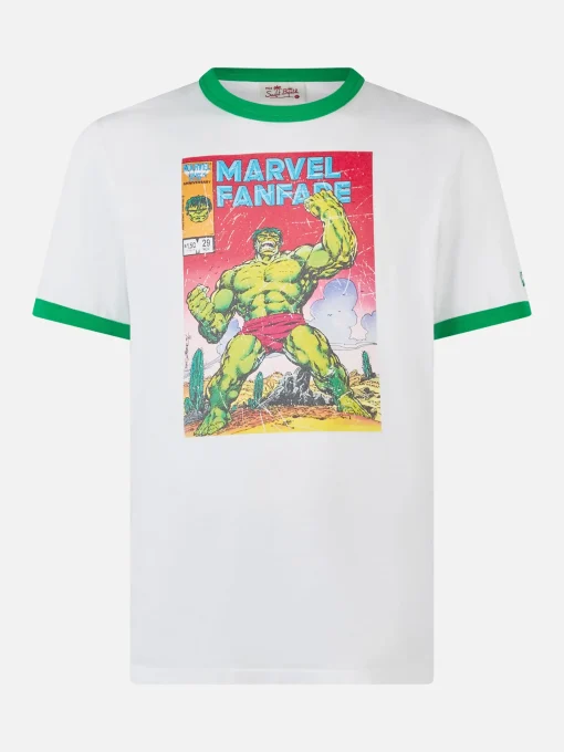 T-shirt da uomo in cotone con stampa Hulk | MARVEL SPECIAL EDITION