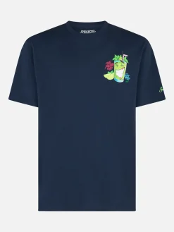 T-shirt da uomo in cotone con stampa piazzata Cryptopuppets Mojito davanti e dietro | EDIZIONE SPECIALE CRYPTOPUPPETS