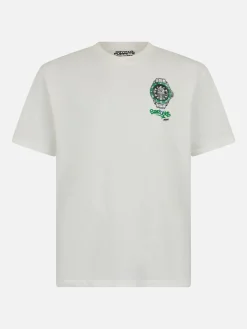 T-shirt da uomo in cotone pesante Arnott con stampa orologio Crypto Starducks | EDIZIONE SPECIALE CRYPTO PUPPETS