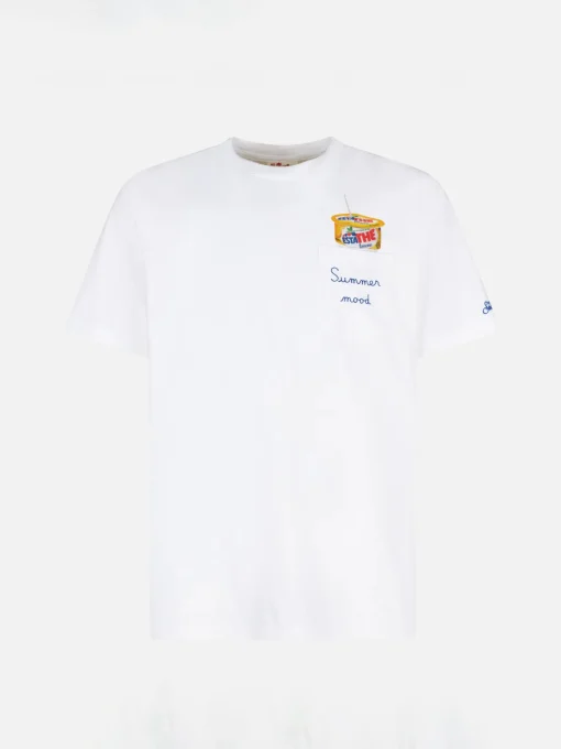 T-shirt da uomo in cotone con stampa Estathé | ESTATHE'® EDIZIONE SPECIALE