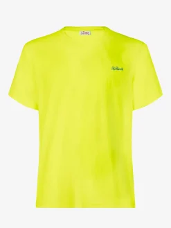 T-shirt da uomo in cotone giallo