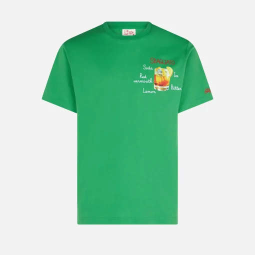 T-shirt da uomo in cotone con ricamo Sbagliato