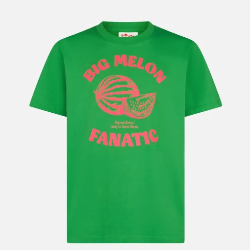 T-shirt da uomo in cotone con stampa Anguria
