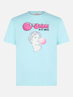 T-shirt da uomo in cotone con stampa statua Big Babol | BIG BABOL® EDIZIONE SPECIALE
