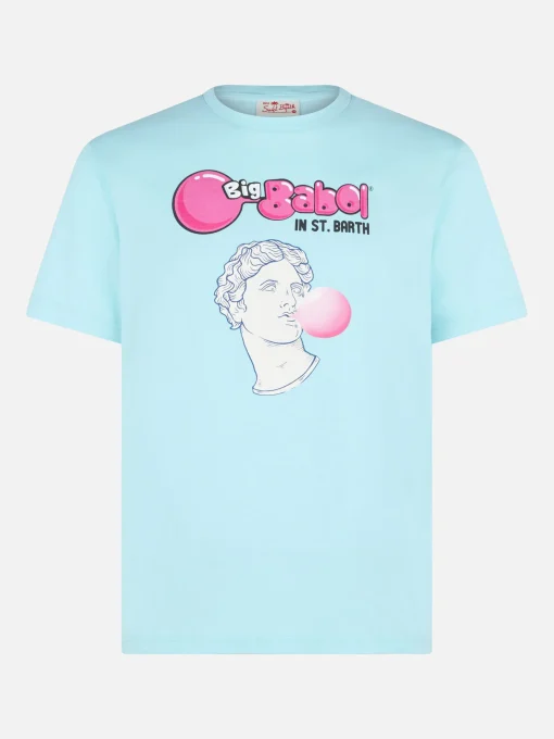 T-shirt da uomo in cotone con stampa statua Big Babol | BIG BABOL® EDIZIONE SPECIALE