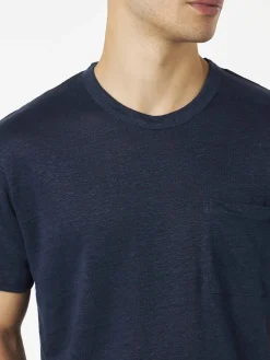 T-shirt da uomo in jersey di lino