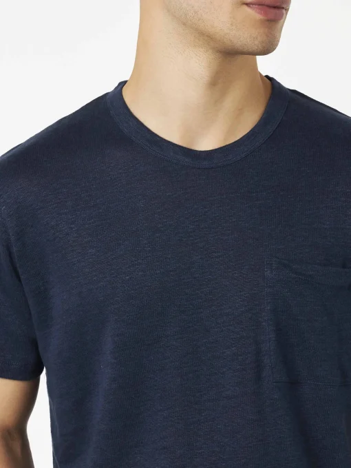 T-shirt da uomo in jersey di lino