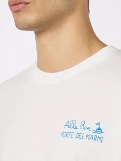 T-shirt da uomo in jersey di cotone vestibilità classica Portofino con stampa Vado a Forte | ALLE BOE SPECIAL EDITION