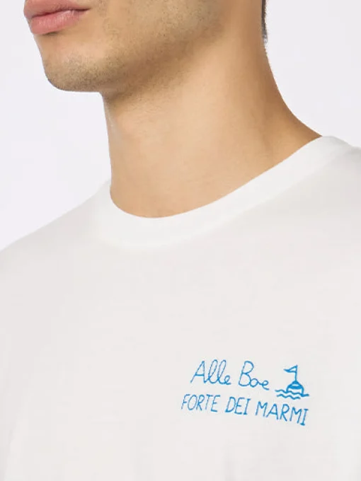 T-shirt da uomo in jersey di cotone vestibilità classica Portofino con stampa Vado a Forte | ALLE BOE SPECIAL EDITION
