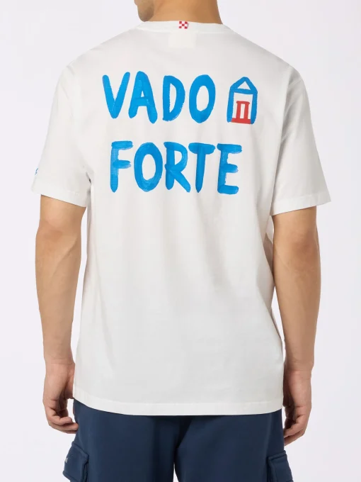 T-shirt da uomo in jersey di cotone vestibilità classica Portofino con stampa Vado a Forte | ALLE BOE SPECIAL EDITION