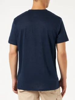 T-shirt da uomo in jersey di lino