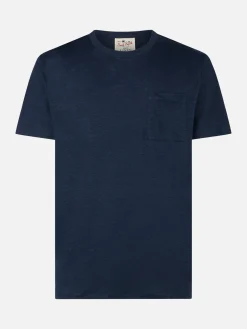 T-shirt da uomo in jersey di lino