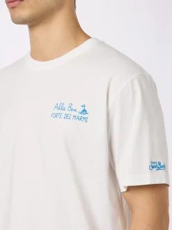 T-shirt da uomo in jersey di cotone vestibilità classica Portofino con stampa Vado a Forte | ALLE BOE SPECIAL EDITION