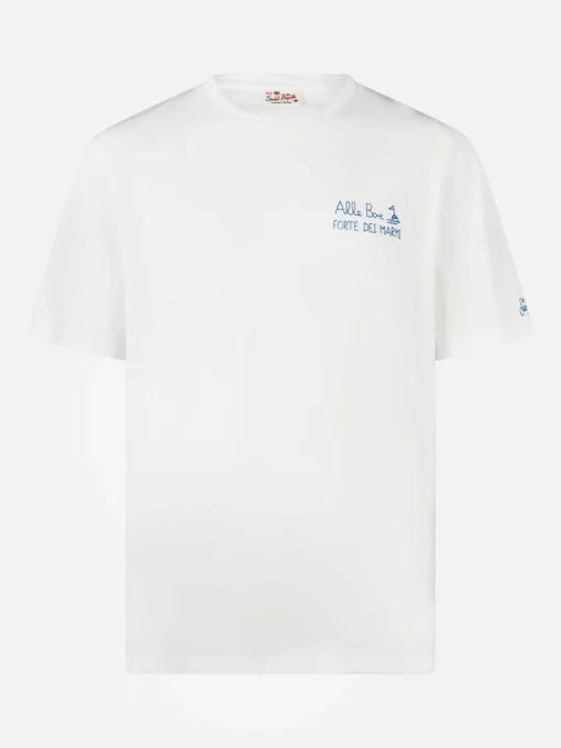 T-shirt da uomo in jersey di cotone vestibilità classica Portofino con stampa Vado a Forte | ALLE BOE SPECIAL EDITION