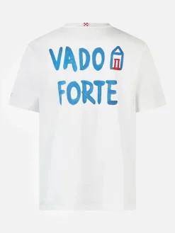 T-shirt da uomo in jersey di cotone vestibilità classica Portofino con stampa Vado a Forte | ALLE BOE SPECIAL EDITION