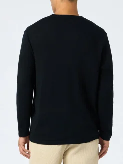 T-shirt da uomo in misto cashmere nero Scott