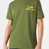 T-shirt da uomo verde con stampa Snoopy | EDIZIONE SPECIALE PEANUTS™