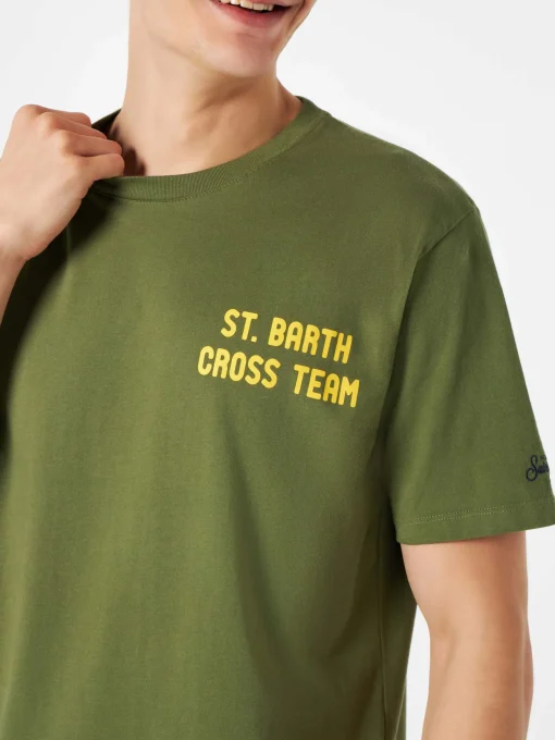 T-shirt da uomo verde con stampa Snoopy | EDIZIONE SPECIALE PEANUTS™