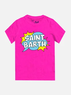T-shirt fluo da bambina Saint Barth