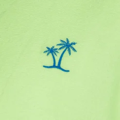 T-shirt gialla da bambino in spugna con taschino