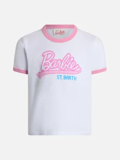 T-shirt girocollo da bambina in jersey di cotone Elly con stampa Barbie Saint Barth | EDIZIONE SPECIALE BARBIER