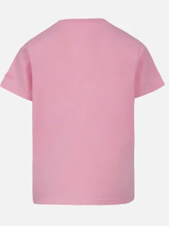 T-shirt girocollo da bambina Elly in jersey di cotone con ricamo Oggi faccio la brava