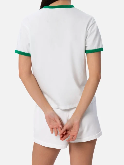T-shirt girocollo Priscilla in spugna di cotone con bordino | AUSTRALIAN BRAND SPECIAL EDITION