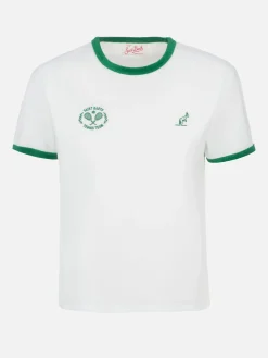 T-shirt girocollo Priscilla in spugna di cotone con bordino | AUSTRALIAN BRAND SPECIAL EDITION