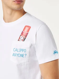 T-shirt in cotone con ricamo Calippo Anyone? | Algida® Edizione Speciale