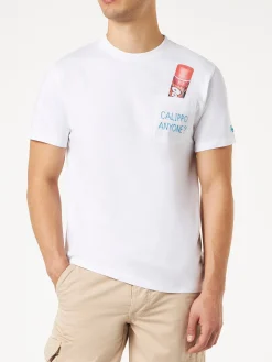 T-shirt in cotone con ricamo Calippo Anyone? | Algida® Edizione Speciale