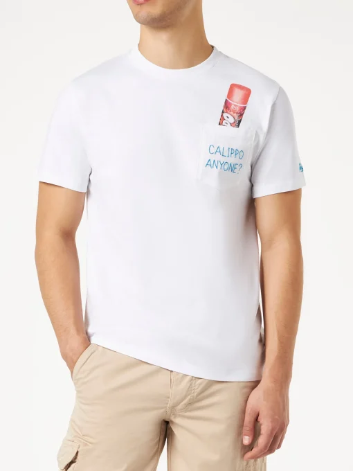 T-shirt in cotone con ricamo Calippo Anyone? | Algida® Edizione Speciale