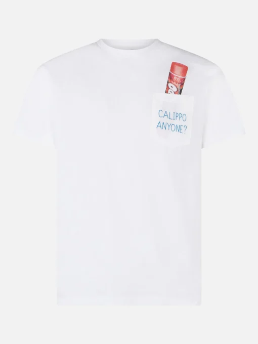 T-shirt in cotone con ricamo Calippo Anyone? | Algida® Edizione Speciale