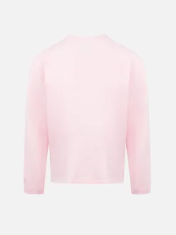 T-shirt rosa a maniche lunghe da bambina Penny con ricamo I'm a star